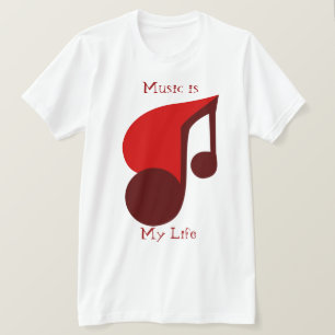 Die besten T - Shirt - Musik ist mein Leben - Musi