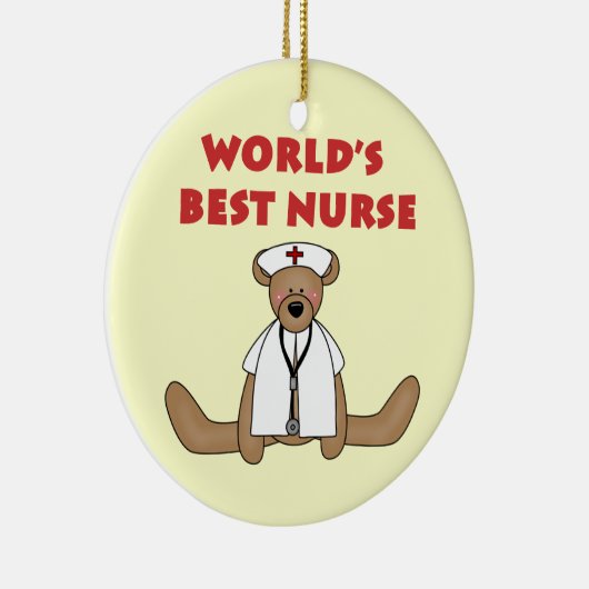 Die besten T - Shirt und Geschenke der Bärenwelt Keramik Ornament (Rechts)