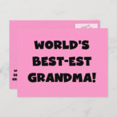 Die besten T - Shirt und Geschenke der Welt in Oma Postkarte (Vorne/Hinten)