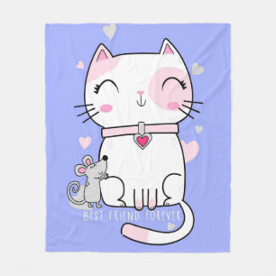 Die besten Tage sind Meow Days Lieblich rosa Meow Fleecedecke