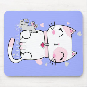 Die besten Tage sind Meow Days Lieblich rosa Meow Mousepad