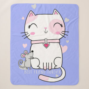 Die besten Tage sind Meow Days Lieblich rosa Meow  Sherpadecke
