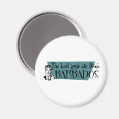 Die besten Typ kommen aus Barbados Magnet (Vorderseite/Rückseite)