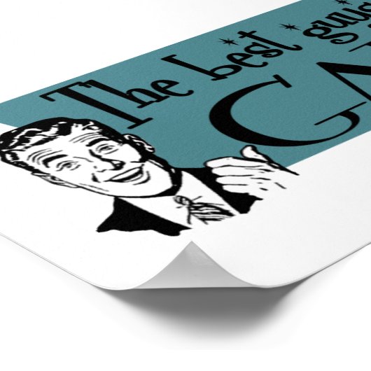 Die besten Typ kommen aus Gabun Poster (Ecke)