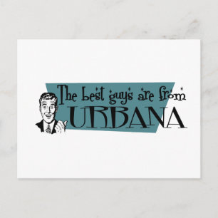 Die besten Typ kommen aus Urbana Postkarte
