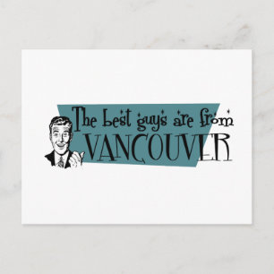 Die besten Typ kommen aus Vancouver Postkarte