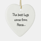 Die besten Umarmungen kommen von Nana Keramikornament (Rechts)