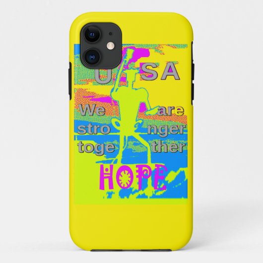 Die besten USA Hope Hillary Stronger Together Case-Mate iPhone Hülle (Rückseite)