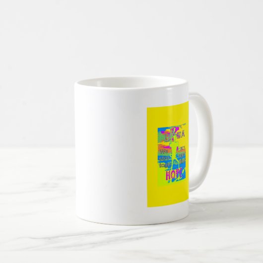 Die besten USA Hope Hillary Stronger Together Kaffeetasse (VorderseiteRechts)