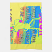 Die besten USA Hope Hillary Stronger Together Küchentuch (Vertikal)