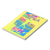 Die besten USA Hope Hillary Stronger Together Notizblock (Rotiert)