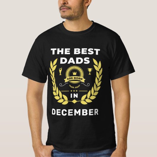 die besten Väter geboren T-Shirt (Vorderseite)