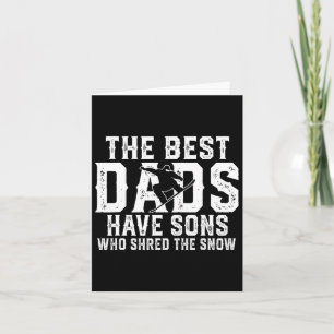 Die besten Vater haben Söhne, die den Schneefaser Karte
