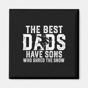 Die besten Vater haben Söhne, die den Schneefaser  Magnet