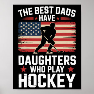 Die besten Väter haben Töchter, die Hockey, Eishoc Poster