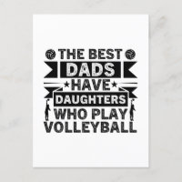 Die besten Vater haben Töchter, die Volleyball spi