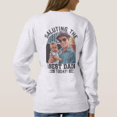 Die besten Vater von heute würdigen - ein glücklic Sweatshirt (Rückseite)