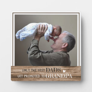 Die besten Vater werden für Großvater Foto Holz ge Fotoplatte
