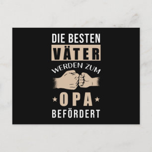 Die besten Väter werden zu Grandpas Postkarte