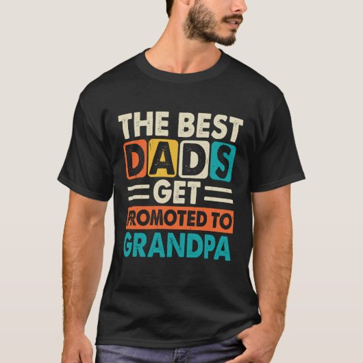 Die besten Vater werden zum Großvater befördert, V T-Shirt (Vorderseite)