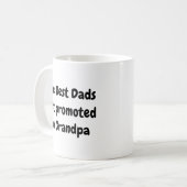 Die besten Vater werden zum Opa befördert Kaffeetasse (Vorderseite Links)