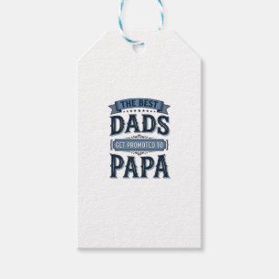 Die besten Väter werden zum Papa-Vintage-Shirt-Des Geschenkanhänger