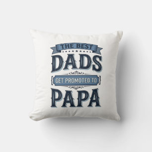 Die besten Väter werden zum Papa Vintage-Shirt-Des Kissen