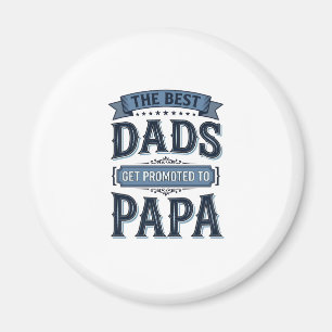 Die besten Väter werden zum Papa-Vintage-Shirt-Des Magnet