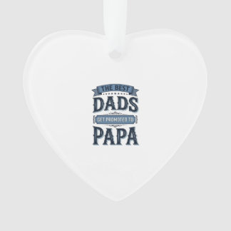 Die besten Väter werden zum Papa-Vintage-Shirt-Des Ornament