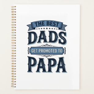 Die besten Väter werden zum Papa-Vintage-Shirt-Des Planer