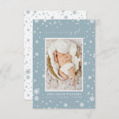 Die besten Weihnachtskarten für Neugeborene RSVP Karte (Vorne/Hinten)