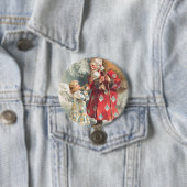 Die besten Weihnachtswünsche des Weihnachtsmanns Button (Beispiel)