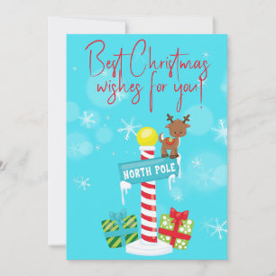 Die besten Weihnachtswünsche für Sie! Grußkarte Feiertagskarte