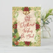 Die besten Weihnachtswünsche für Sie! Weihnachtska (Stehend Vorderseite)