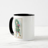 Die besten Weihnachtswünsche Mann bei Evergreen Co Tasse (Vorderseite Links)