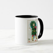 Die besten Weihnachtswünsche Mann bei Evergreen Co Tasse (VorderseiteRechts)