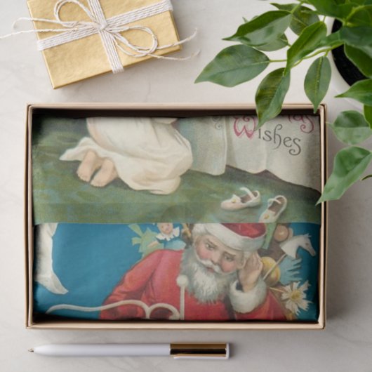 Die besten Weihnachtswünsche von Ellen Clapsaddle Seidenpapier (Geschenk)