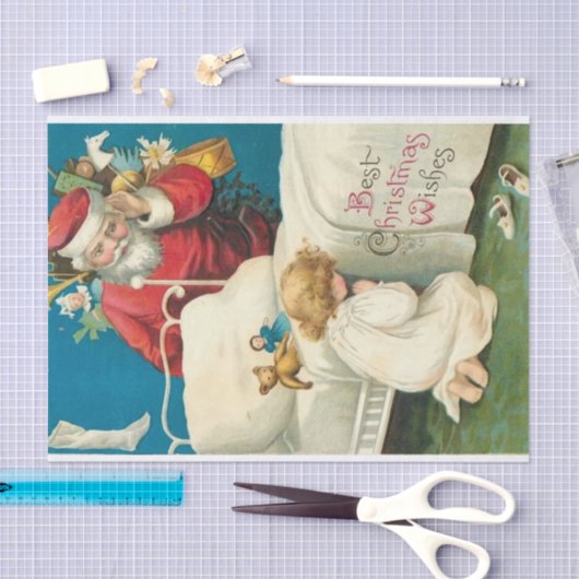 Die besten Weihnachtswünsche von Ellen Clapsaddle Seidenpapier (Handwerk)