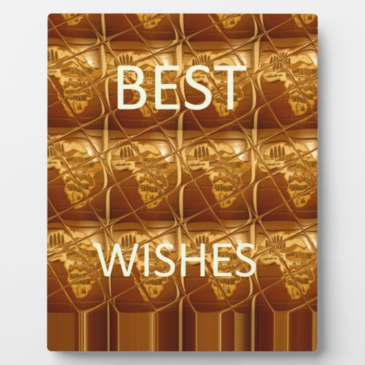 Die besten Wünsche aus Afrika: Ein goldener Kontin Fotoplatte (Vorderseite)