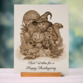 Die besten Wünsche für ein glückliches Erntedankfe Acrylschild (Neutral)