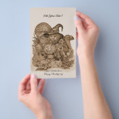 Die besten Wünsche für ein glückliches Erntedankfe Flyer (Handgriff)