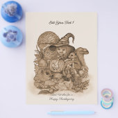 Die besten Wünsche für ein glückliches Erntedankfe Flyer (Einzeln)