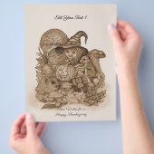 Die besten Wünsche für ein glückliches Erntedankfe Flyer (Hand)