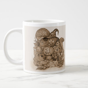 Die besten Wünsche für ein glückliches Erntedankfe Jumbo-Tasse