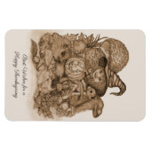 Die besten Wünsche für ein glückliches Erntedankfe Magnet (Horizontal)