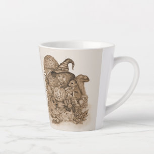 Die besten Wünsche für ein glückliches Erntedankfe Milchtasse
