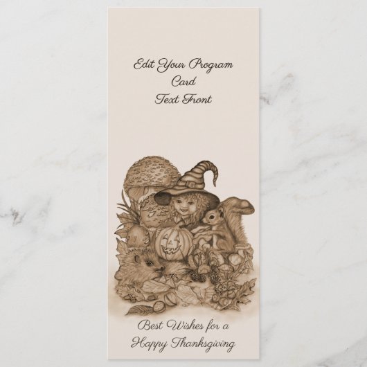 Die besten Wünsche für ein glückliches Erntedankfe Programm (Vorderseite)