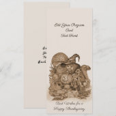 Die besten Wünsche für ein glückliches Erntedankfe Programm (Vorne/Hinten)