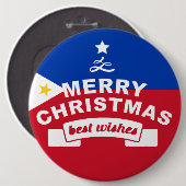 Die besten Wünsche für frohe Weihnachten und ein g Button (Vorne & Hinten)