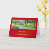 Die besten Wünsche für Ihre Rentenerfassung in der Karte (Gelbe Blume)